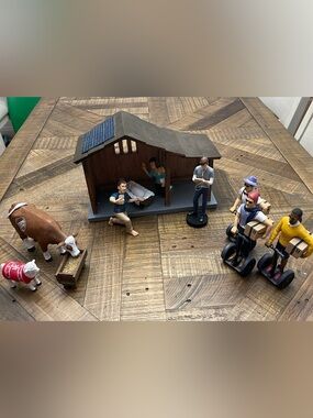 popular "Hipster Nativity Set" (also known as the Modern or Millennial Nativity